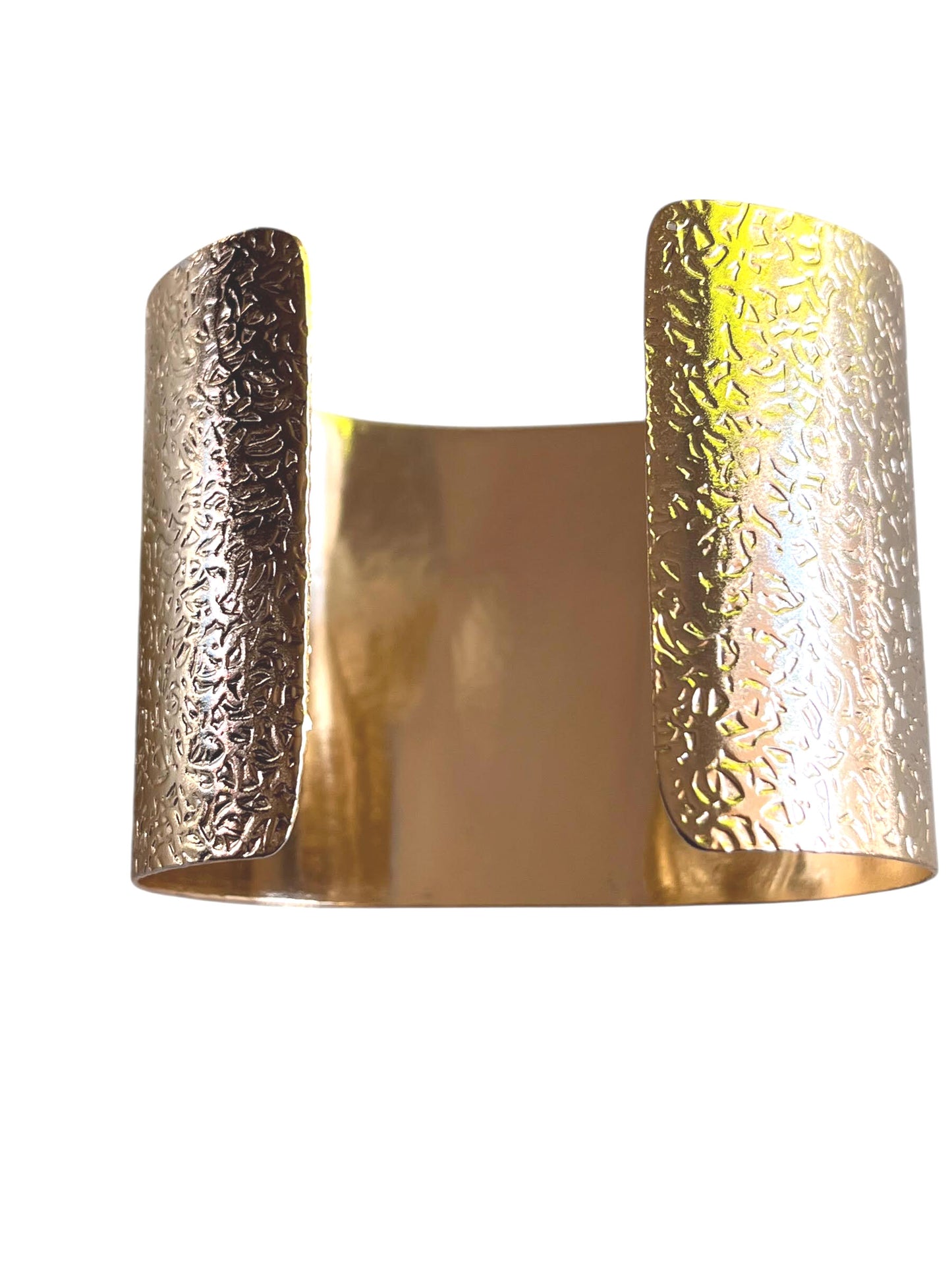 Decenarios Cool luxury adjustable bracelet, 24K gold plated brass with irregular green agate stone and Ionian Volutes - Back