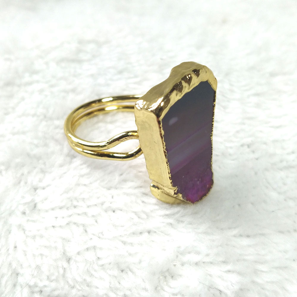 Elegant Agate Stone Ring