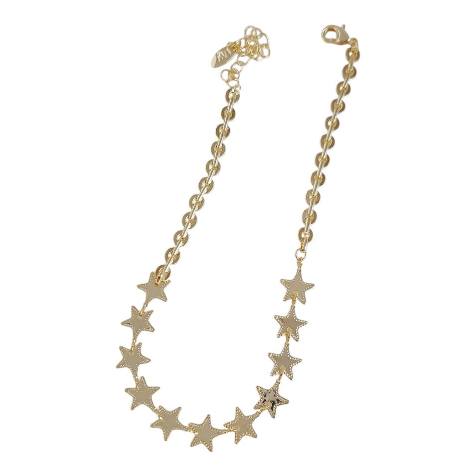 Gold-filled Anklet with Stars