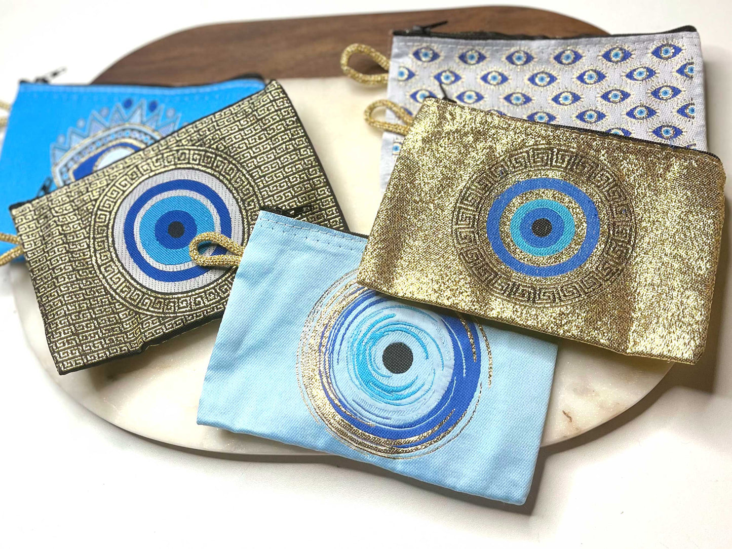 Coin Purses with Lucky Turkish Eyes