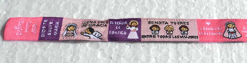 Caricature Ave Maria (Hail Mary) Prayer Bracelet