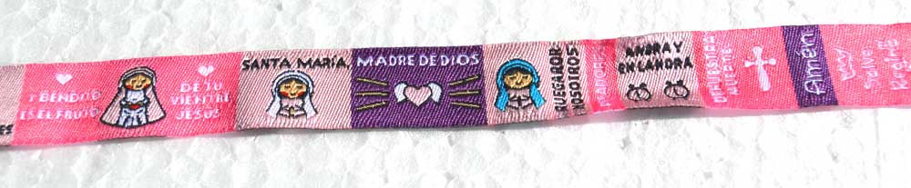 Caricature Ave Maria (Hail Mary) Prayer Bracelet