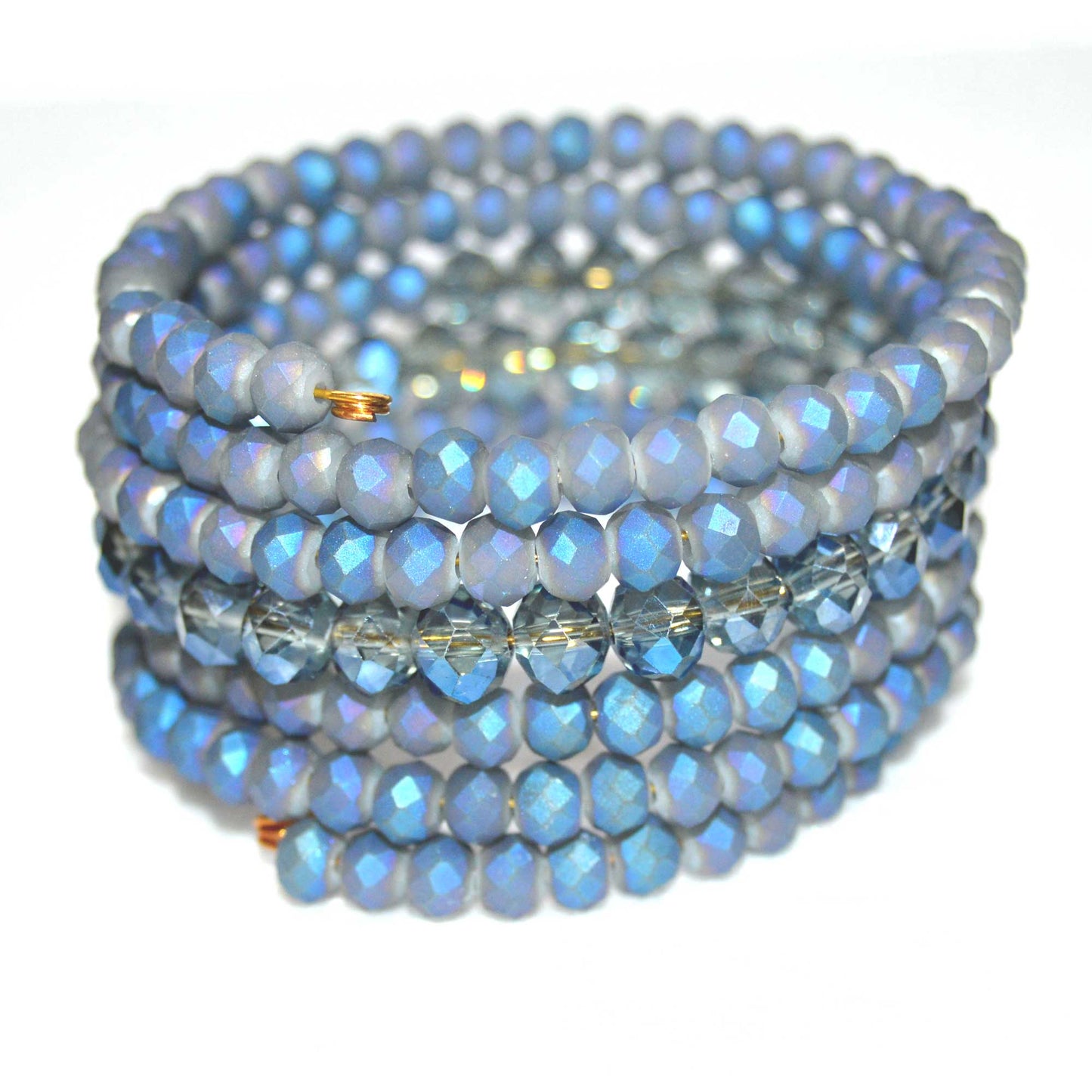 Capri Blue and Opal Blue Crystal Bracelet