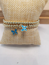 Load image into Gallery viewer, Color Butterflies Goldfilled Bracelets
