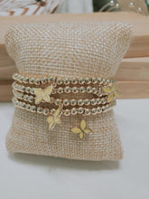 Load image into Gallery viewer, Color Butterflies Goldfilled Bracelets
