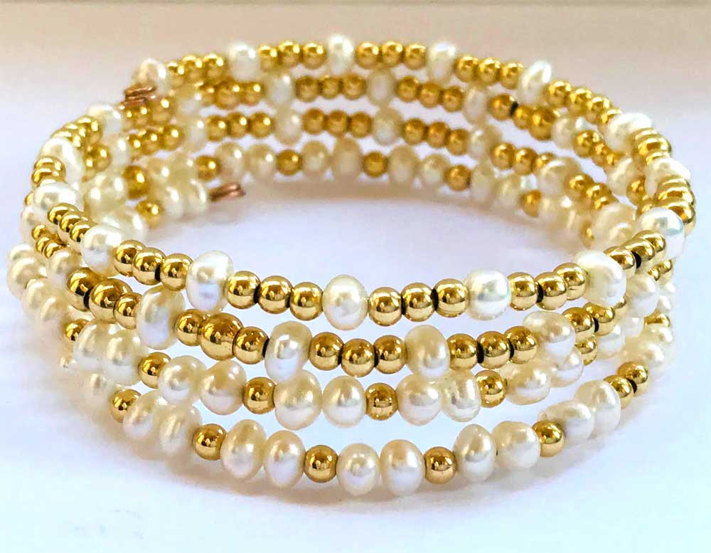 Mini Freshwater Pearl Boho Chic Bracelet