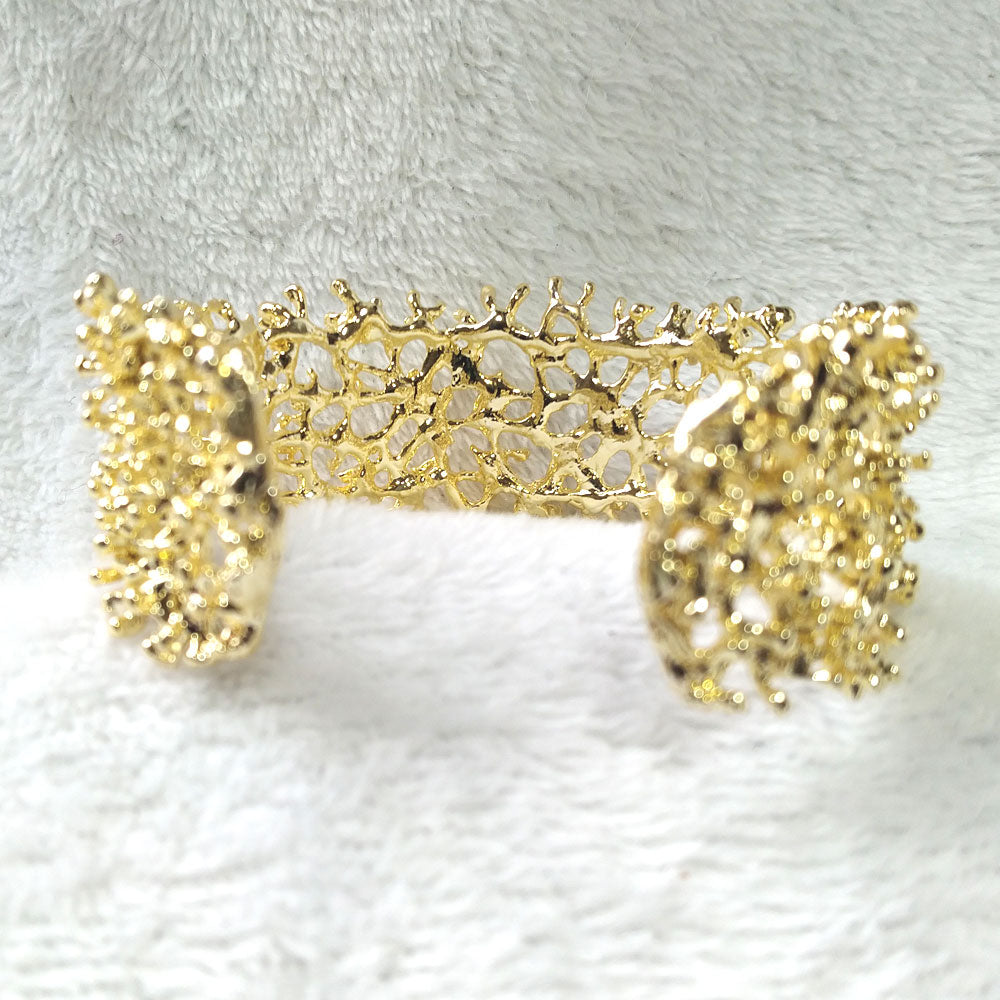 24K Gold-Plated Filigree Bracelet closure