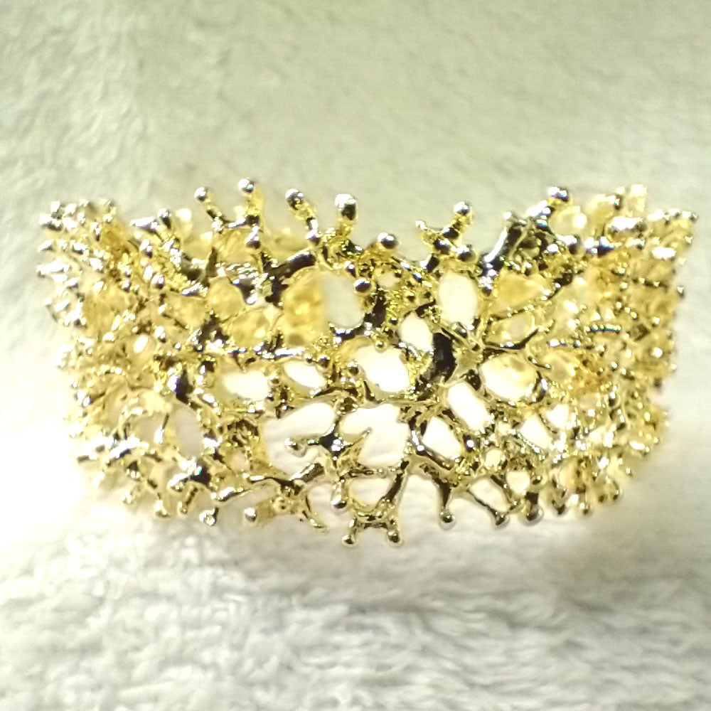 24K Gold-Plated Filigree Bracelet detail