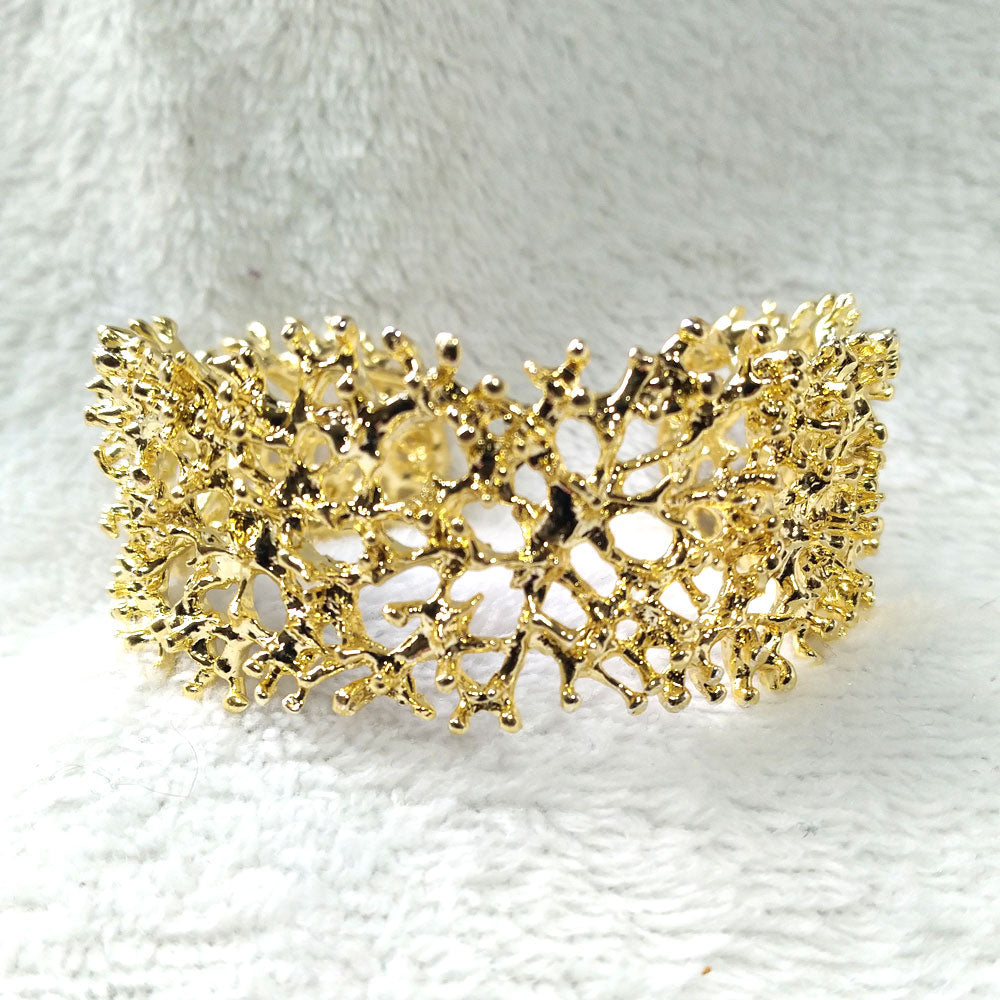 24K Gold-Plated Filigree Bracelet detail 4