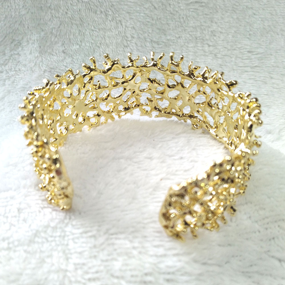 24K Gold-Plated Filigree Bracelet overview