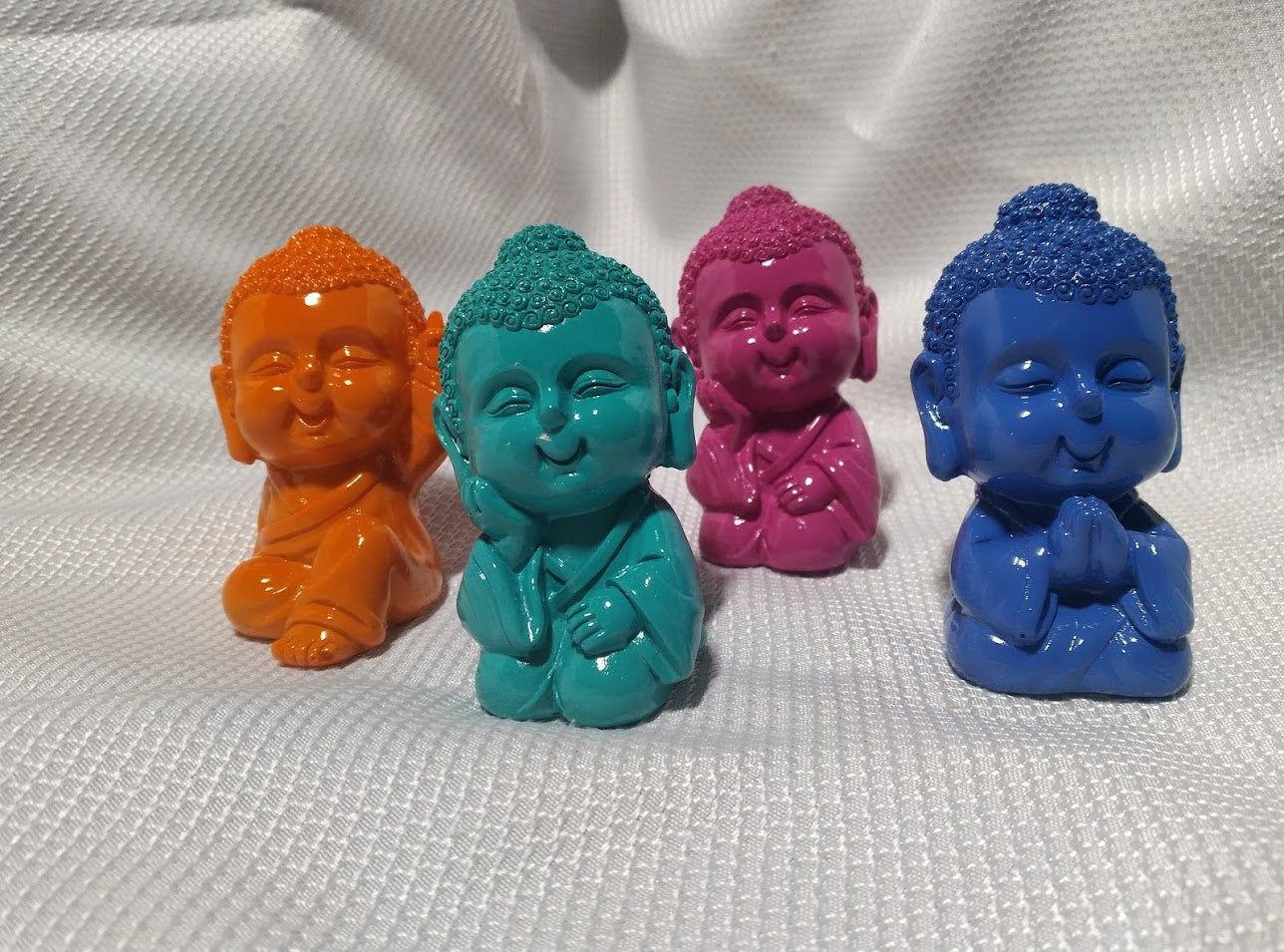 Baby Buddha Statues - Vibrant Colors