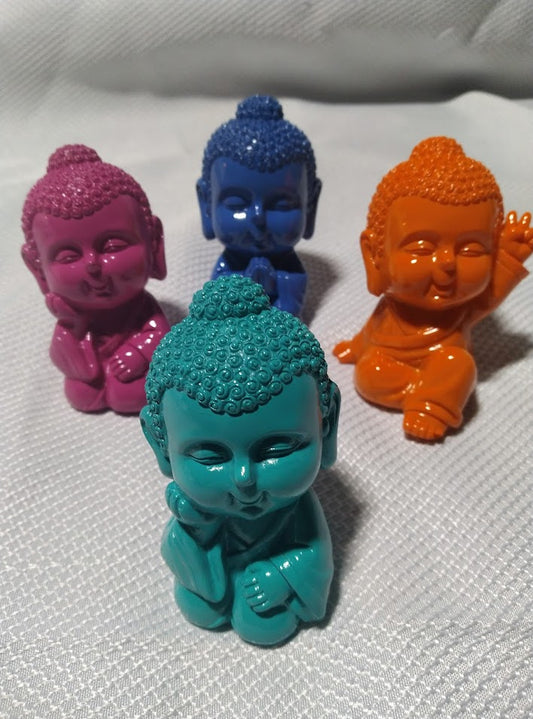 Baby Buddha Statues - Vibrant Colors