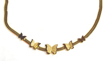 Load image into Gallery viewer, Golden Stainless Steel Butterflies Necklace - Butterflies details
