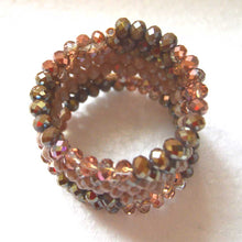 Load image into Gallery viewer, Various shades of Rose Memory Wire Bracelet

