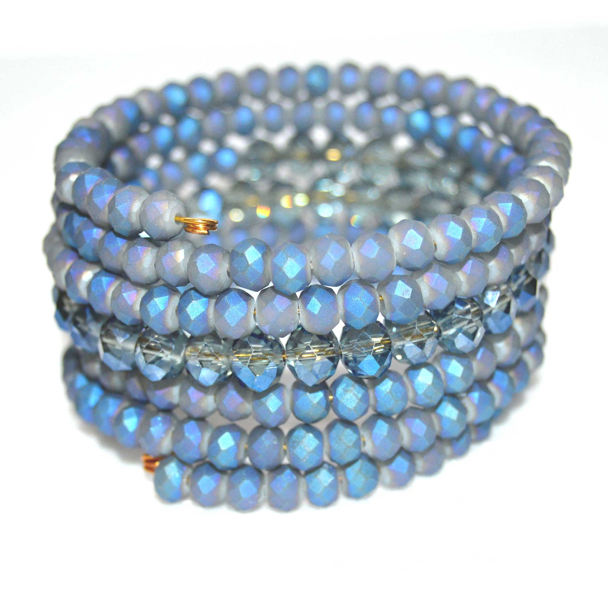 Capri Blue and Opal Blue Crystal Bracelet