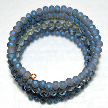 Load image into Gallery viewer, Capri Blue and Opal Blue Crystal Bracelet
