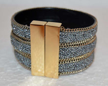 Load image into Gallery viewer, Golden Micro Beaded Cuff Bracelet
