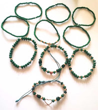 Load image into Gallery viewer, Emerald Green Czech Crystal Bracelets Set
