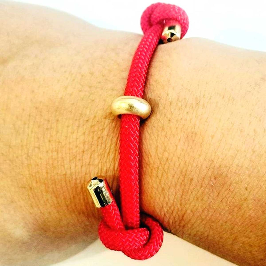 Red Double Knotted Bracelet
