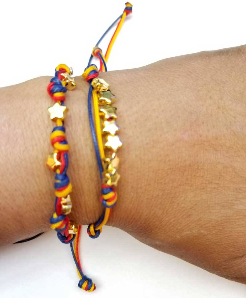 'I Love Venezuela' Seven Stars Bracelet - Both styles
