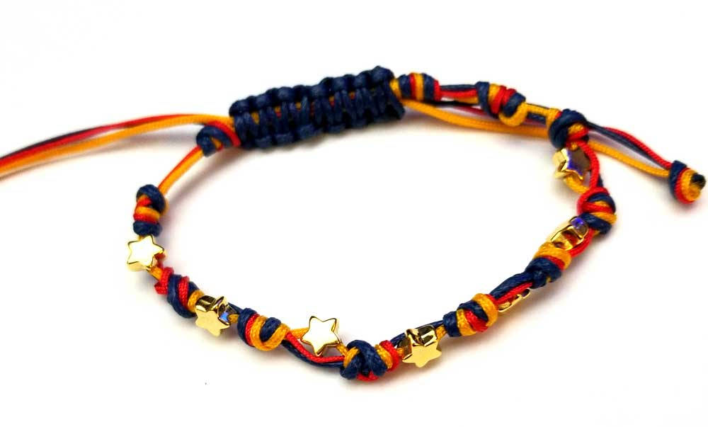 'I Love Venezuela' Seven Stars Bracelet - Knotted stars