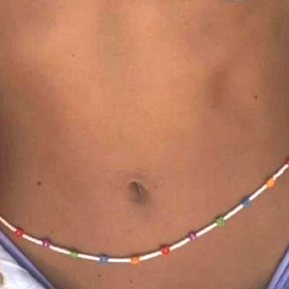 Belly Chain Charm Waist Beads and Wrap Around Bracelet