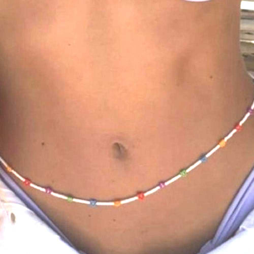 Belly Chain Charm Waist Beads and Wrap Around Bracelet